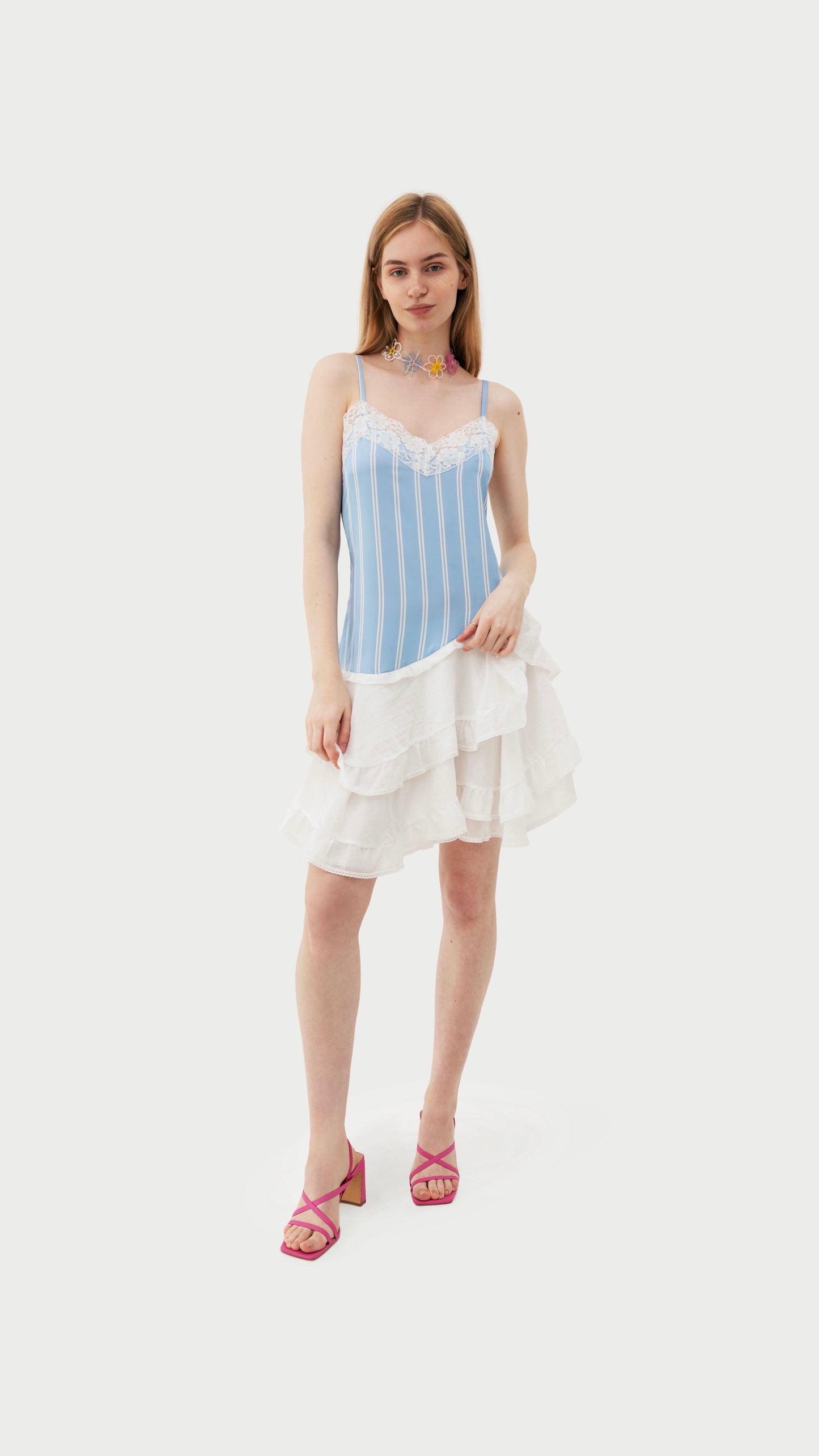 Dress «Petal» in light blue