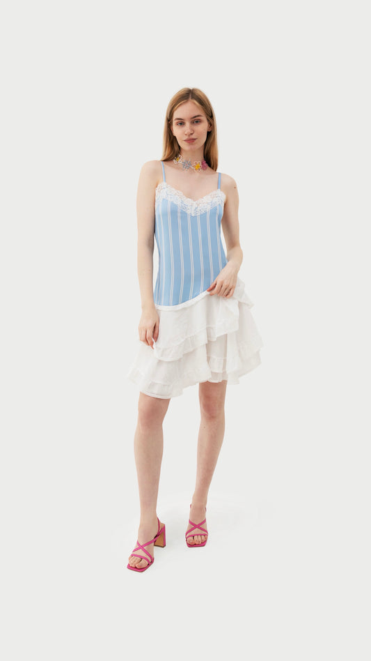 Dress «Petal» in light blue