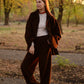Fleece suit chocolate
