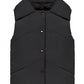 Vest with detachable collar black