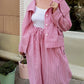 Asymmetrical shirt+ bloomers pants cotton washed