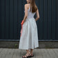 One-size cotton striped skirt with ribbons