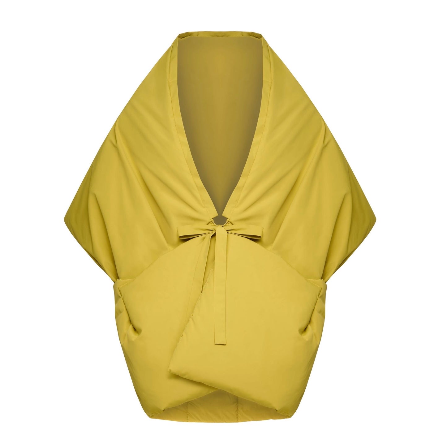 <tc>Жилетка кольору мімози з відстібним капюшоном</tc>