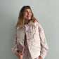 Vest "Little duck" pink cotton candy with detachable collar
