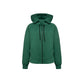 Zip fleece hoodie emerald