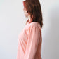 Longsleeve with a symbolic inscription «Human» peach