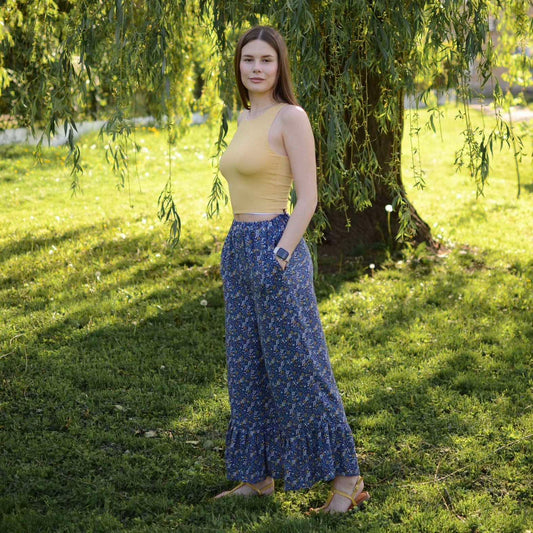 Штані з принтом "Мімози"