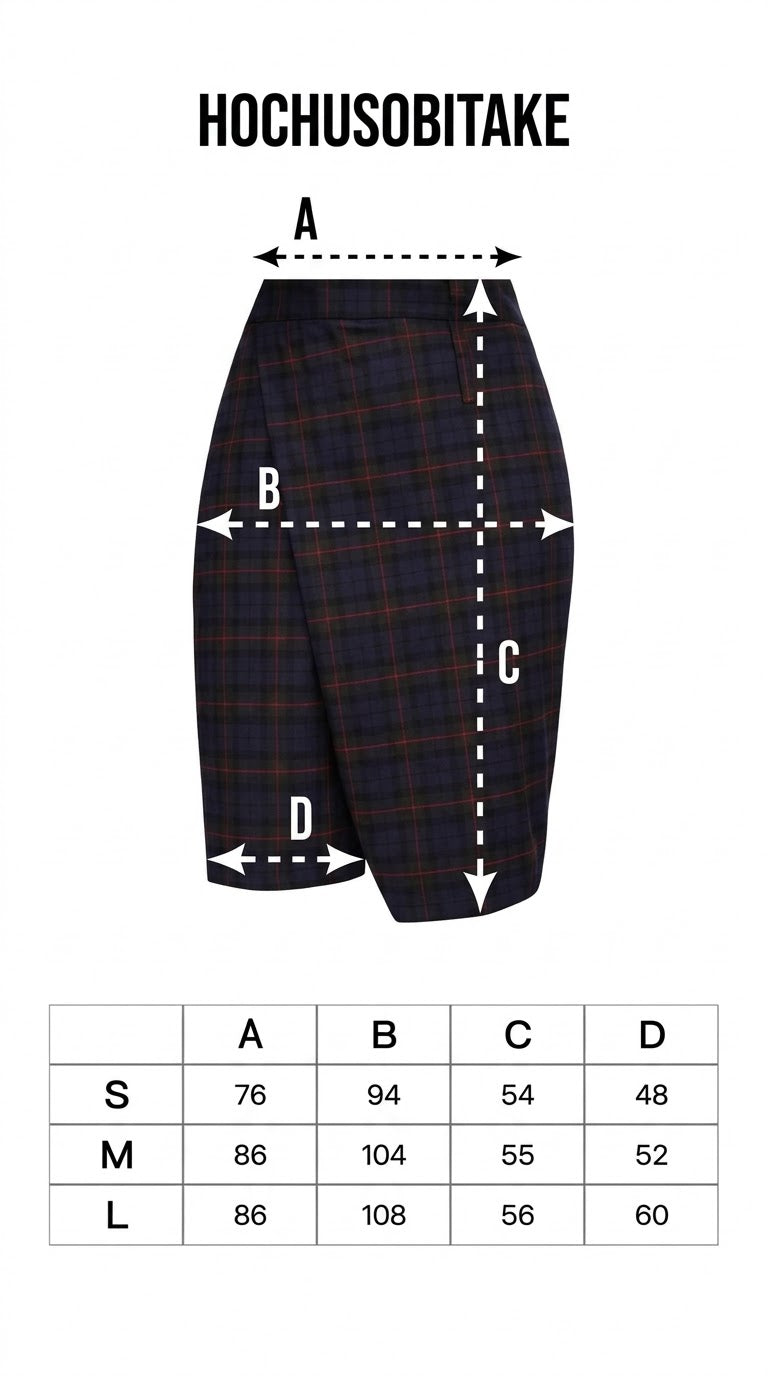 Checkered asymmetrical shorts