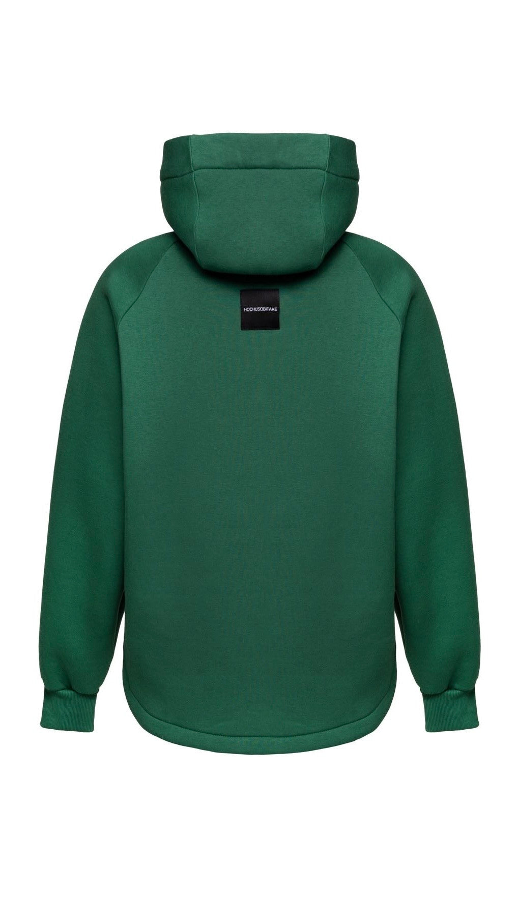 Zip fleece hoodie emerald