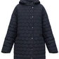 Winter double-sided jacket marsala/black