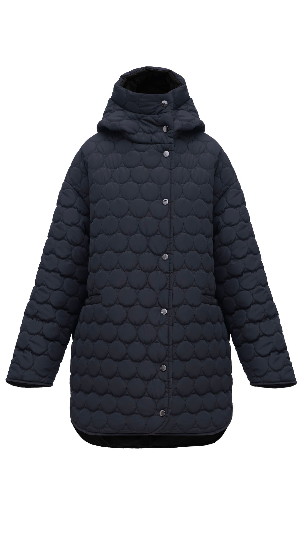 Winter double-sided jacket marsala/black