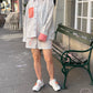 Striped shorts with color accents of your choice