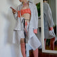 Striped shirt with optional attachable bottom