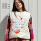 Vest "Little duck" creamy with detachable collar