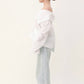 Asymmetrical organic linen shirt