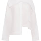 Asymmetrical organic linen shirt
