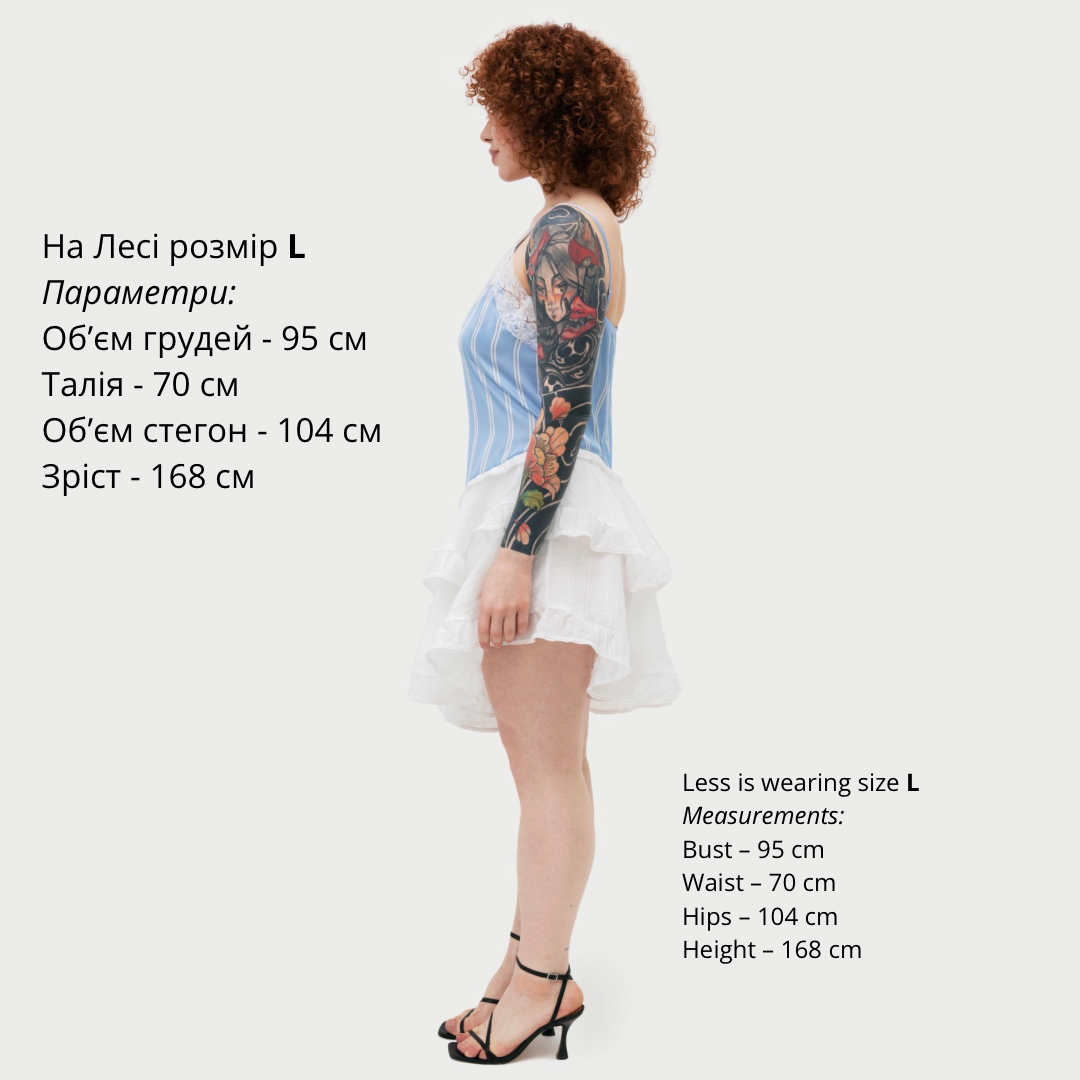 Dress «Petal» in light blue