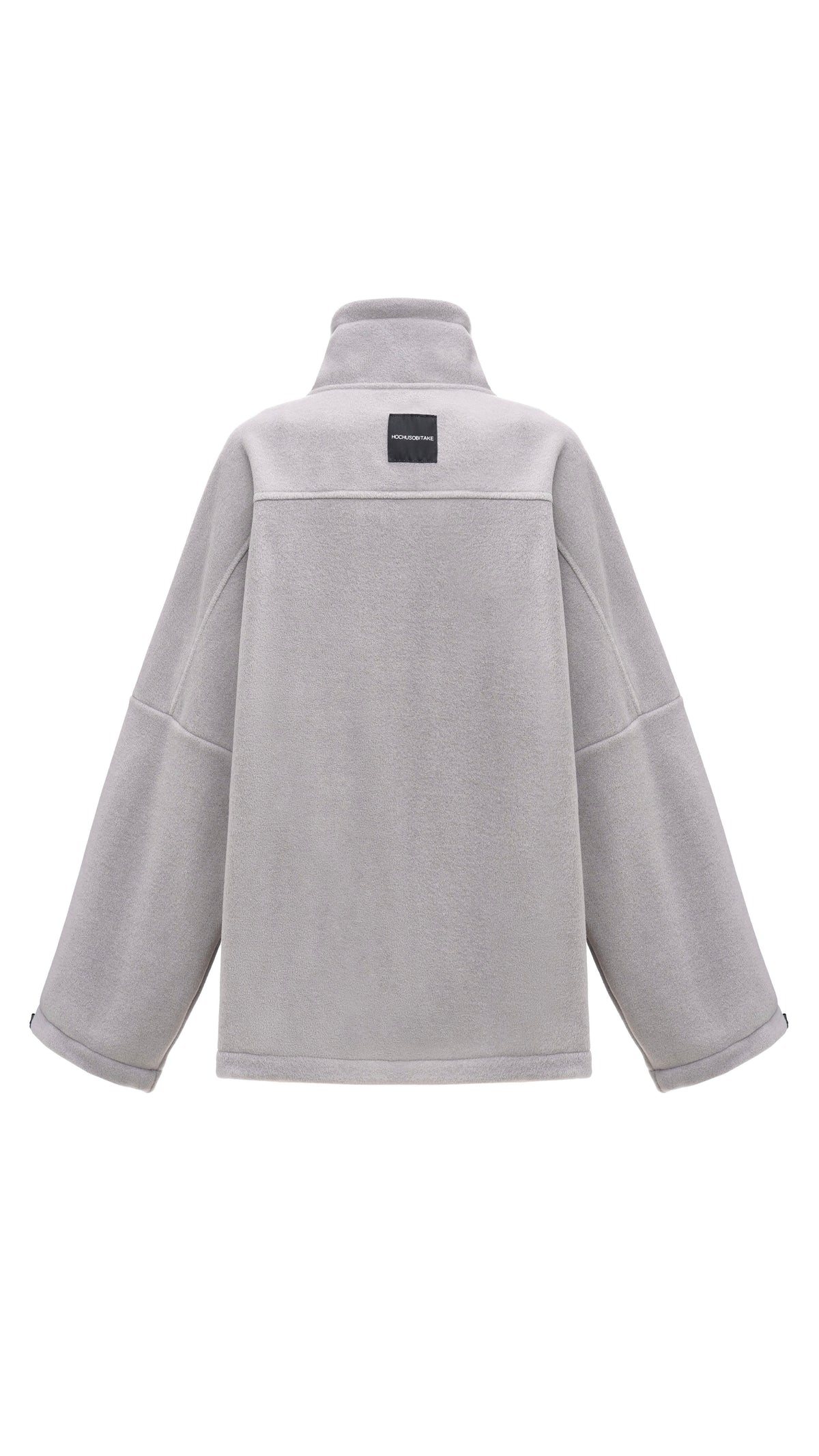Zip-through fleece jacket gray