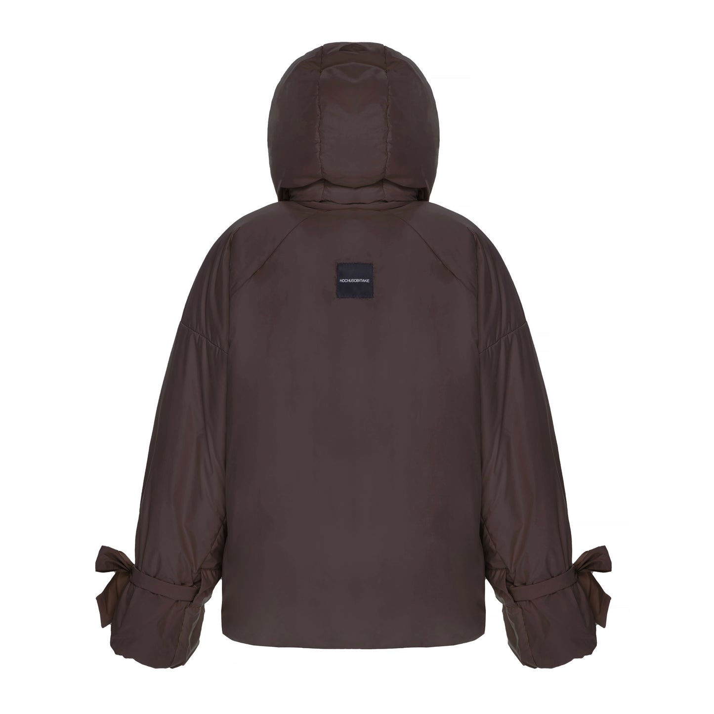 <tc>Куртка «Качечка» шоколадна зі знімними бантами і пристібним капюшоном</tc>