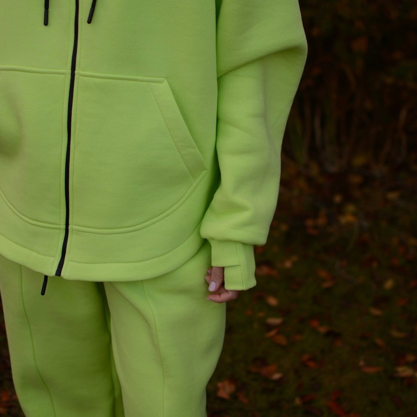 <tc>Зіп худі на флісі кольору мохіто</tc>