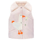 Vest "Little duck" pink cotton candy with detachable collar
