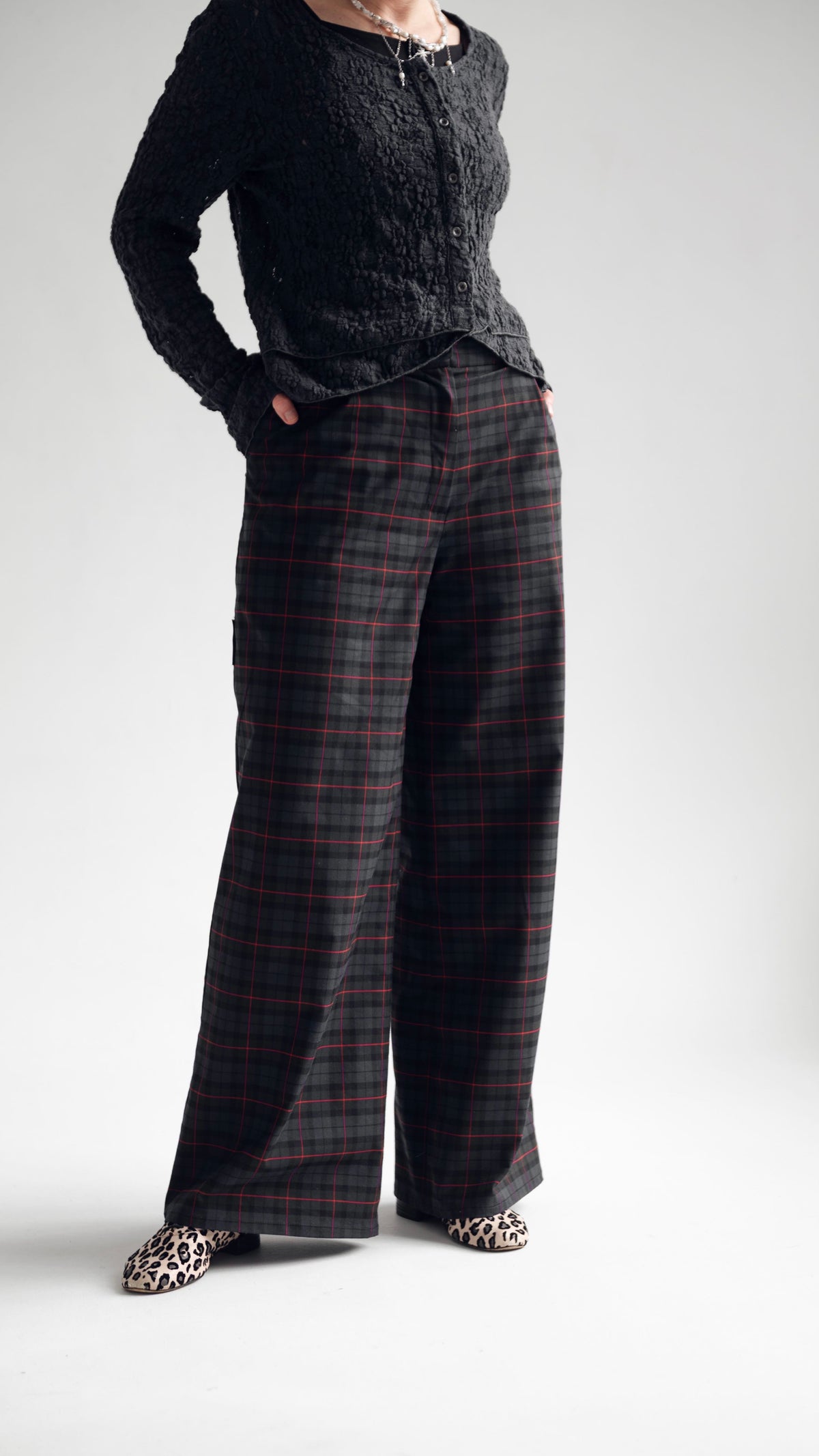 Checked pants