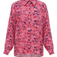Shirt with a print "Crimson birds"