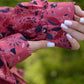 Shirt + pants with a print "Crimson birds"