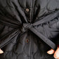 Зимова двостороння куртка марсала/чорний