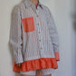 Striped shirt with optional attachable bottom