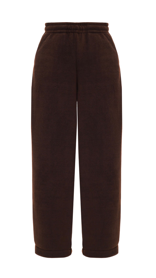 Pants fleece chocolate