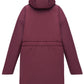 Winter double-sided jacket marsala/black