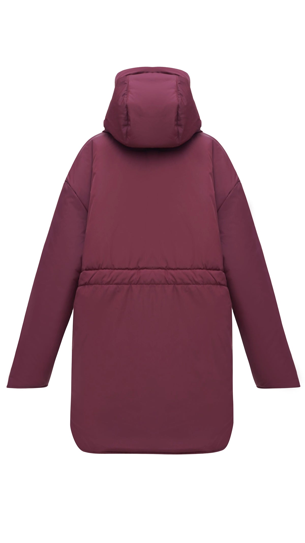 Winter double-sided jacket marsala/black
