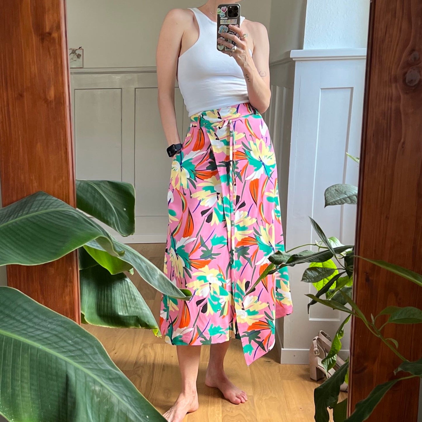 Asymmetrical skirt «Nymphaea»