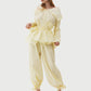 Asymmetrical shirt+ bloomers pants cotton