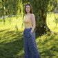 Pants with a print "Mimosas"