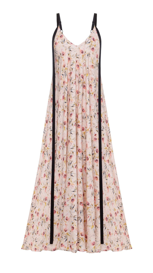 Dress with ribbons «Tea rose”