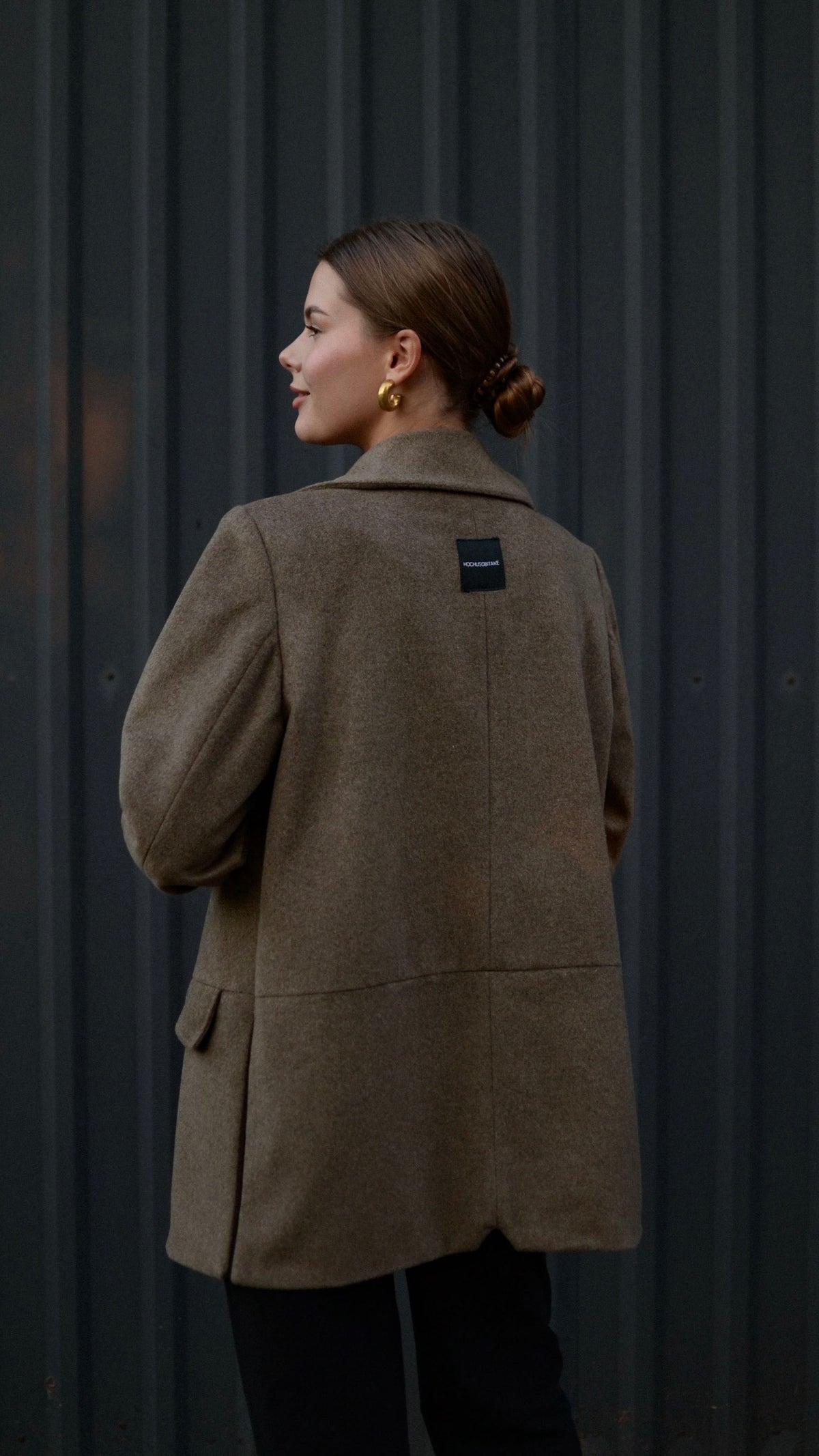 Beige wool jacket
