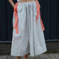One-size cotton striped skirt with ribbons