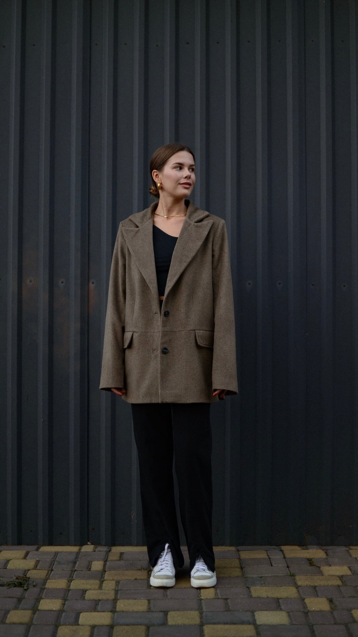 Beige wool jacket