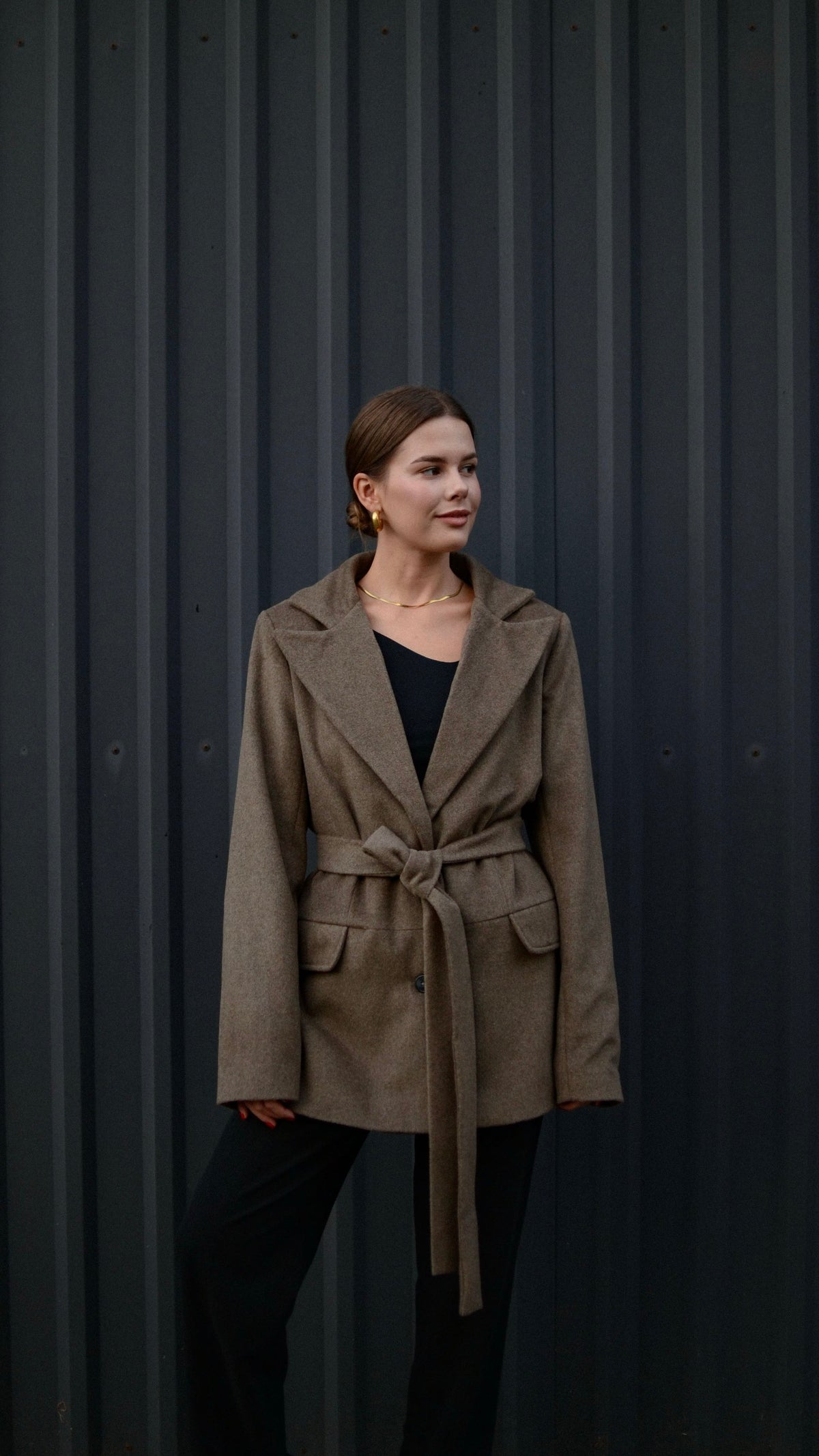 Beige wool jacket