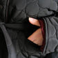 Зимова двостороння куртка марсала/чорний