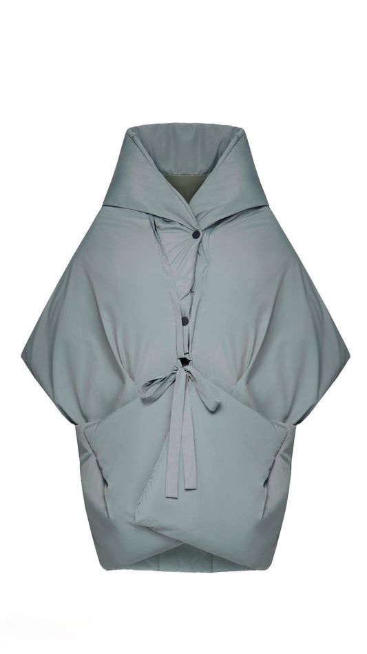 Jade Down vest with detachable hood