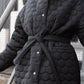 Winter double-sided jacket marsala/black