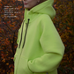 Zip fleece hoodie mojito