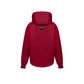 Zip fleece hoodie burgundy