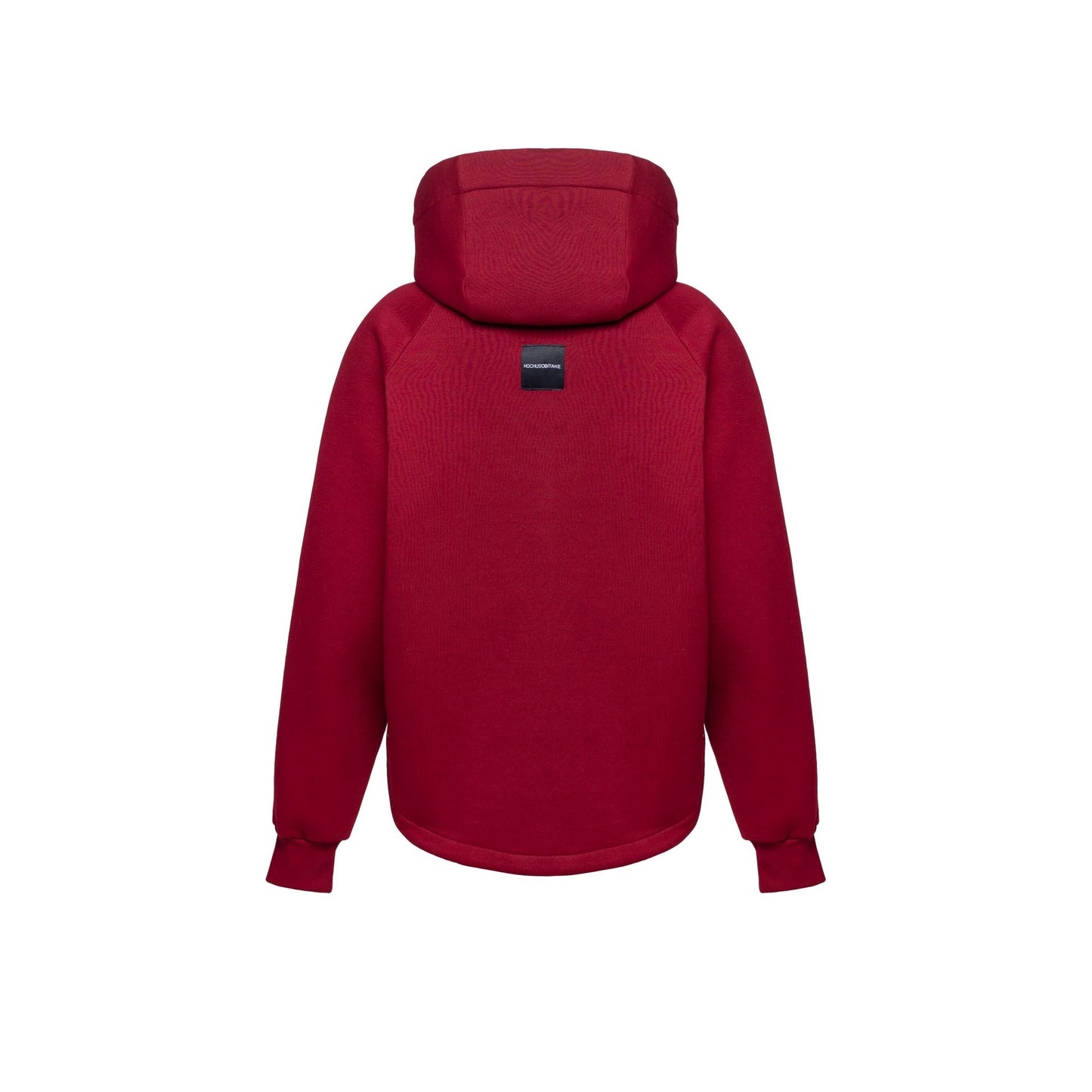 Zip fleece hoodie burgundy