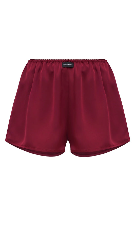 Silk boxers burgundy