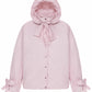 Down jacket in power with detachable powder and removable hood