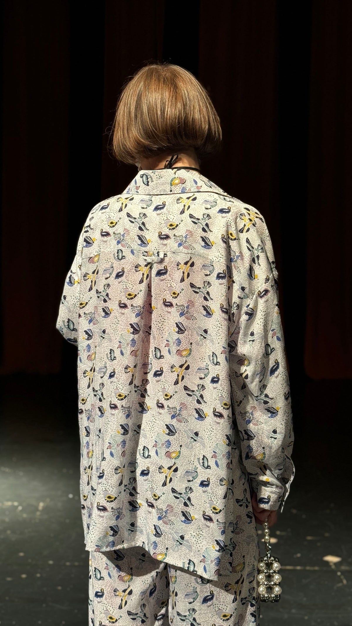 Shirt+ pants with a bird print